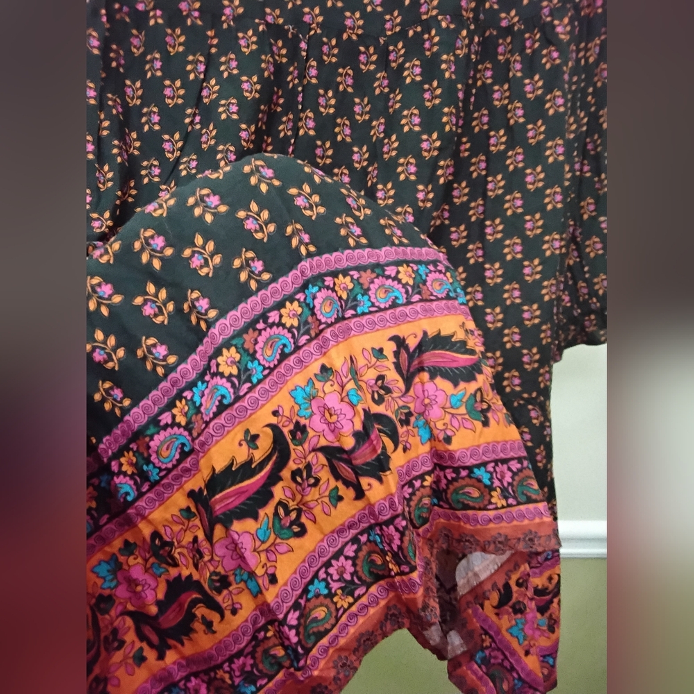 BeachLUNCHLOUNGE BOHO PRINTED DRESS NWT LARGE - Picture 4 of 5